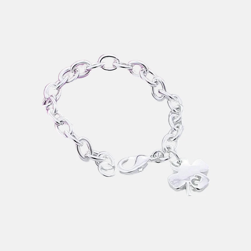 Pulseira Trevo da Sorte em Prata 925