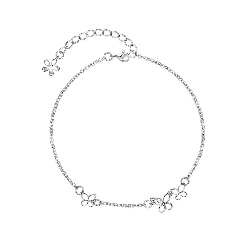 Pulseira Borboletas em Prata 925