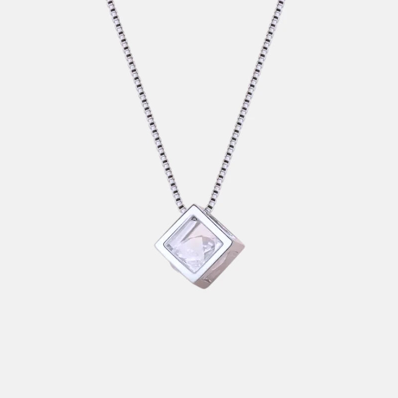 Colar Cubo em Prata 925